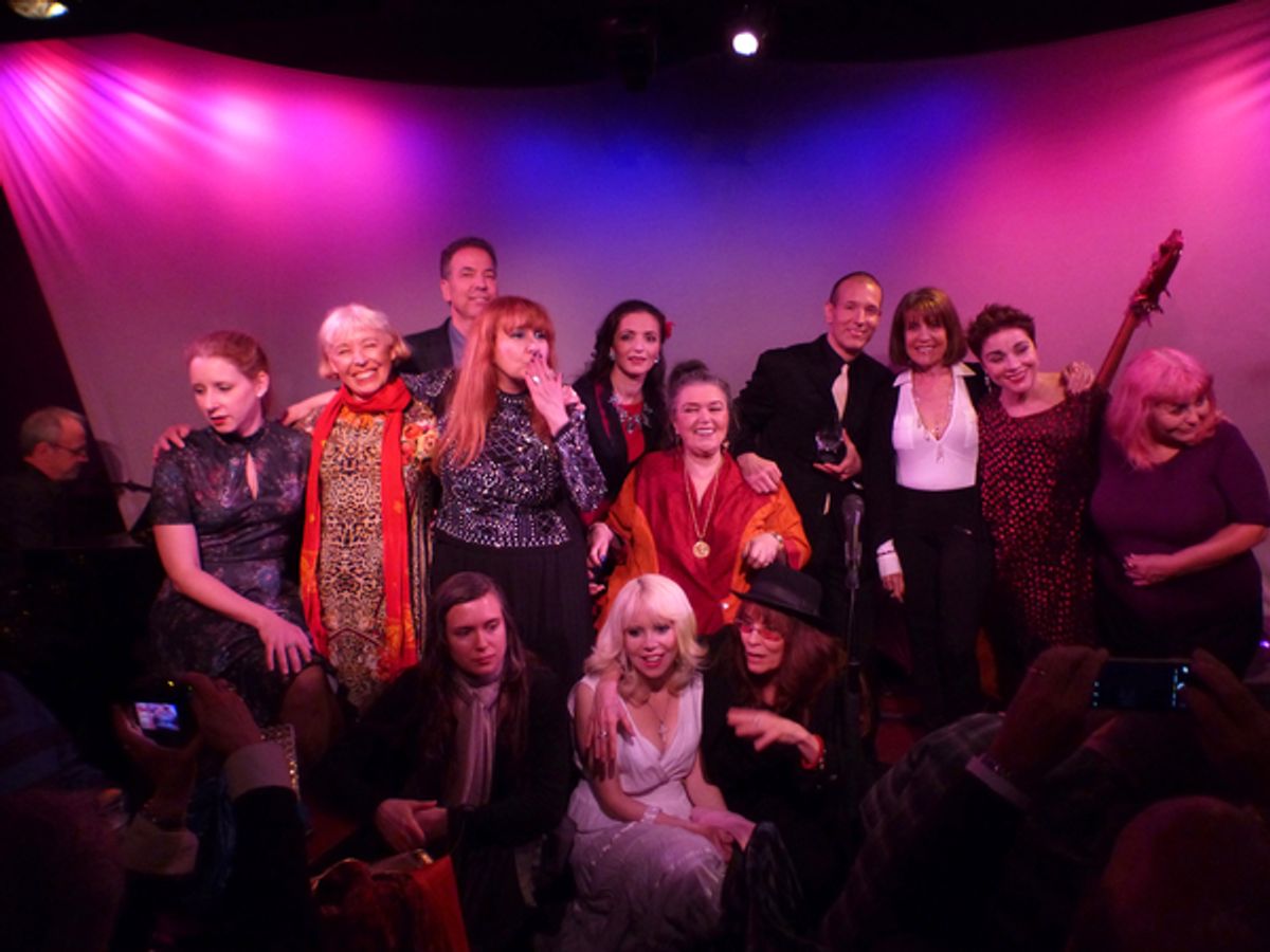 Ensemble; pianist Ross Patterson on far left at 