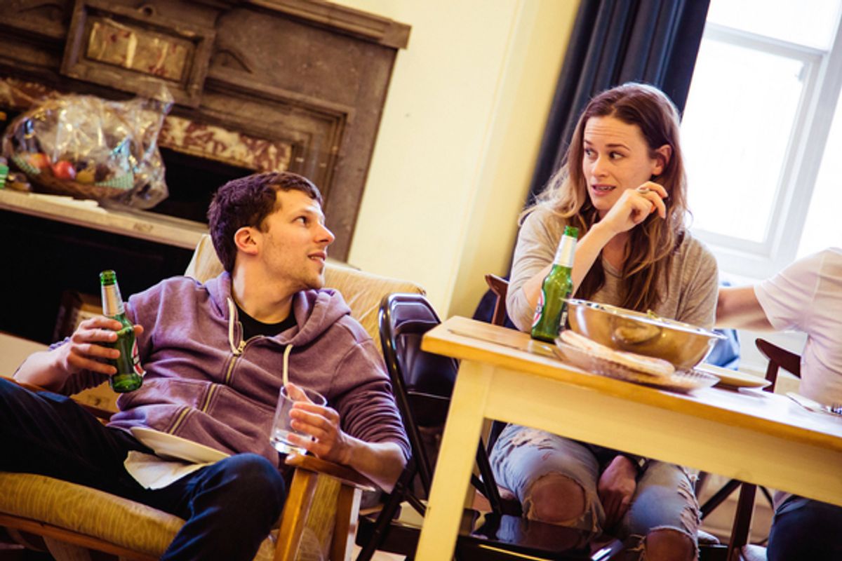 Katie Brayben, Jesse Eisenberg at 