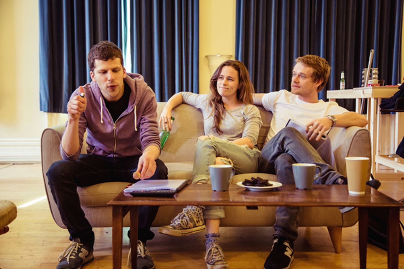Photo Flash: In Rehearsal for THE SPOILS at Trafalgar Studios with Jesse Eisenberg, Alfie Allen, Katie Brayben & More Photo Flash: In Rehearsal for THE SPOILS at Trafalgar Studios with Jesse Eisenberg, Alfie Allen, Katie Brayben & More Image