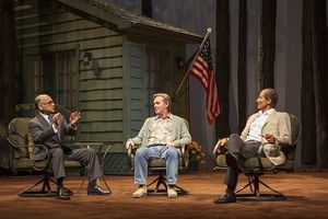 Ned Eisenberg, Richard Thomas , and Khaled Nabawy @ BroadwayWorld Ned Eisenberg, Richard Thomas , and Khaled Nabawy Photo