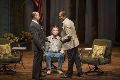 Ned Eisenberg, Richard Thomas , and Khaled Nabawy Photo