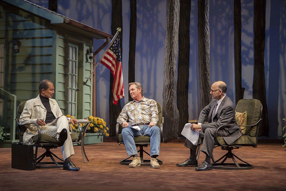 Khaled Nabawy, Richard Thomas, and Ned Eisenberg at 