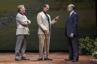 Richard Thomas, Khaled Nabawy, and Ned Eisenberg Photo