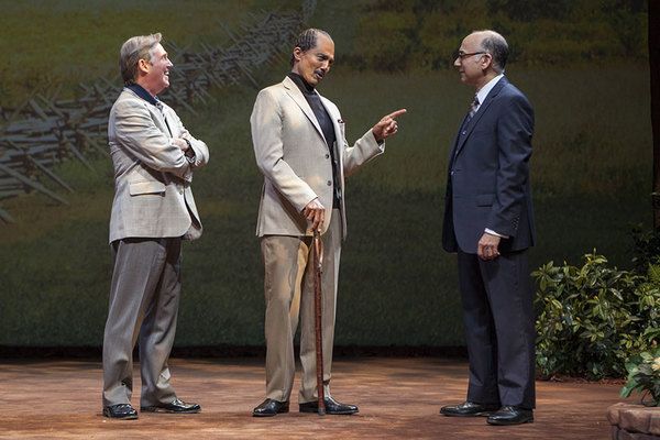 Richard Thomas, Khaled Nabawy, and Ned Eisenberg Photo