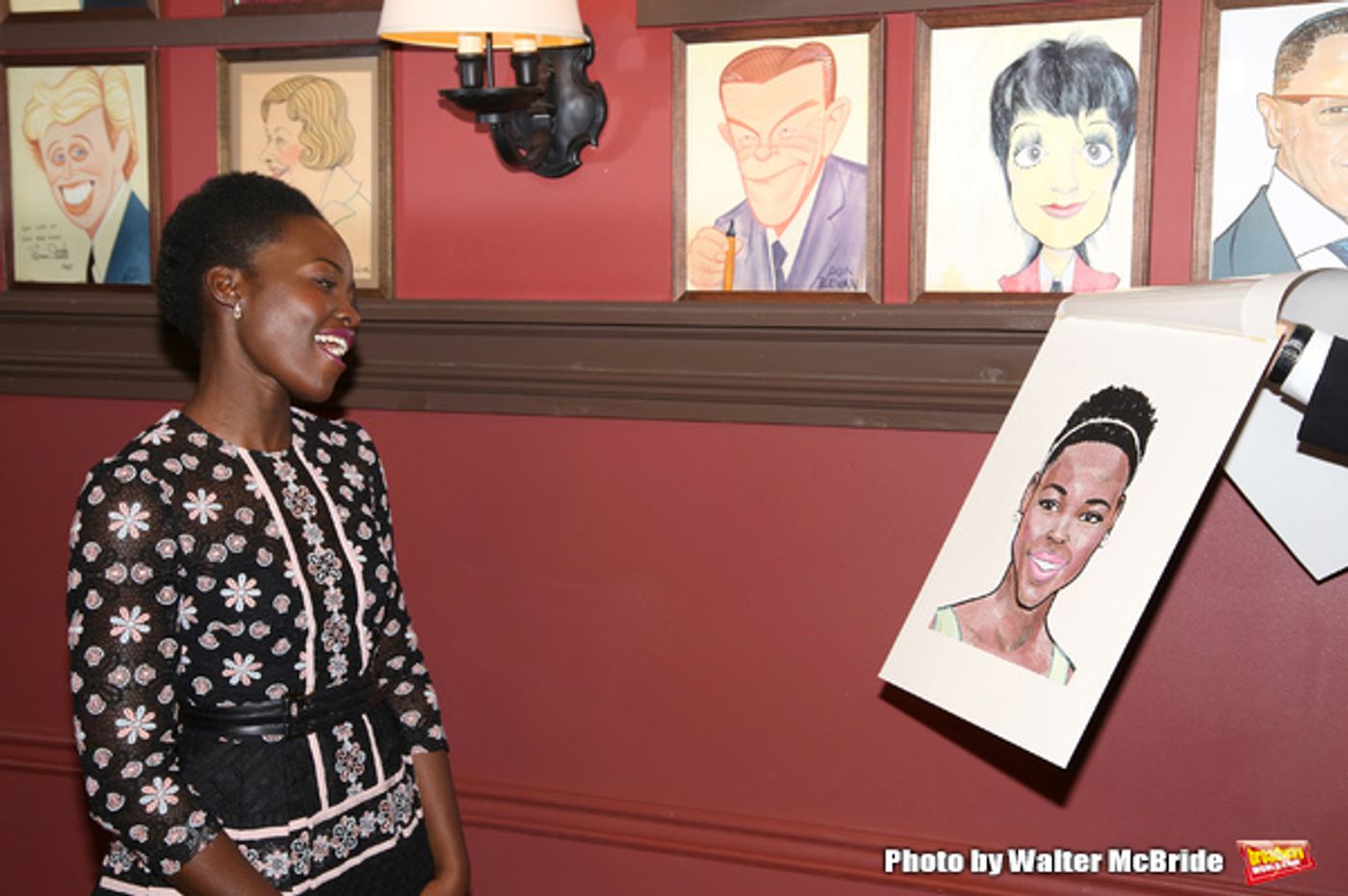 Photo Coverage: ECLIPSED's Lupita Nyong'o Celebrates Her New Sardi's Portrait!  Image