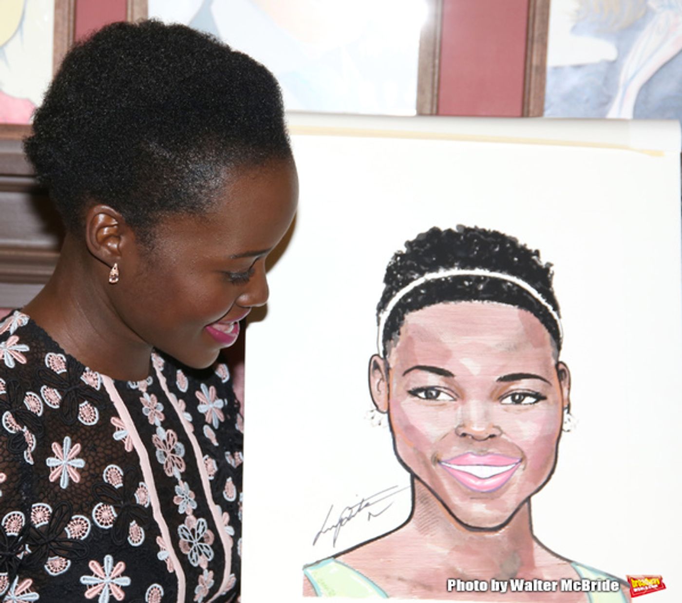 Photo Coverage: ECLIPSED's Lupita Nyong'o Celebrates Her New Sardi's Portrait!  Image