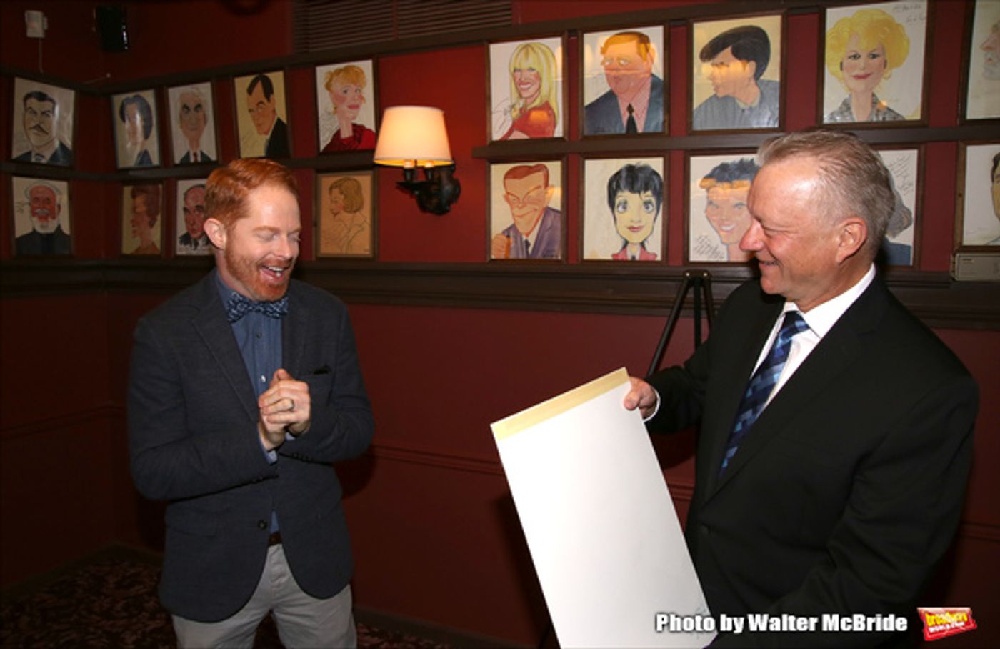 Photo Coverage: FULLY COMMITTED's Jesse Tyler Ferguson Gets Honored with a Sardi's Portrait!  Image