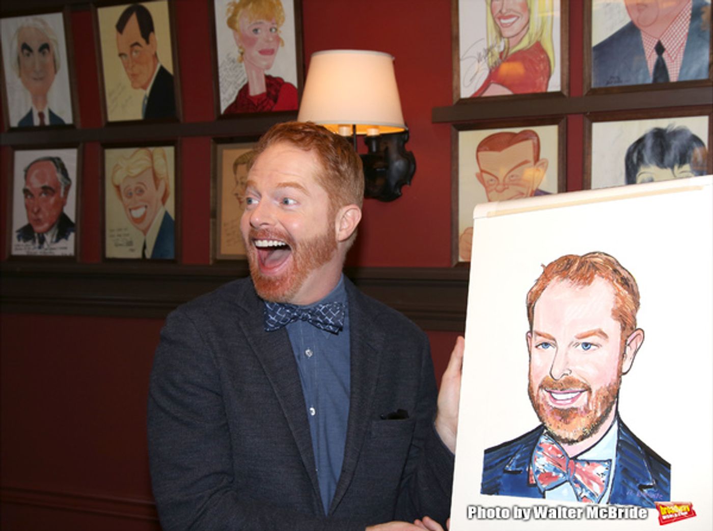 Photo Coverage: FULLY COMMITTED's Jesse Tyler Ferguson Gets Honored with a Sardi's Portrait!  Image
