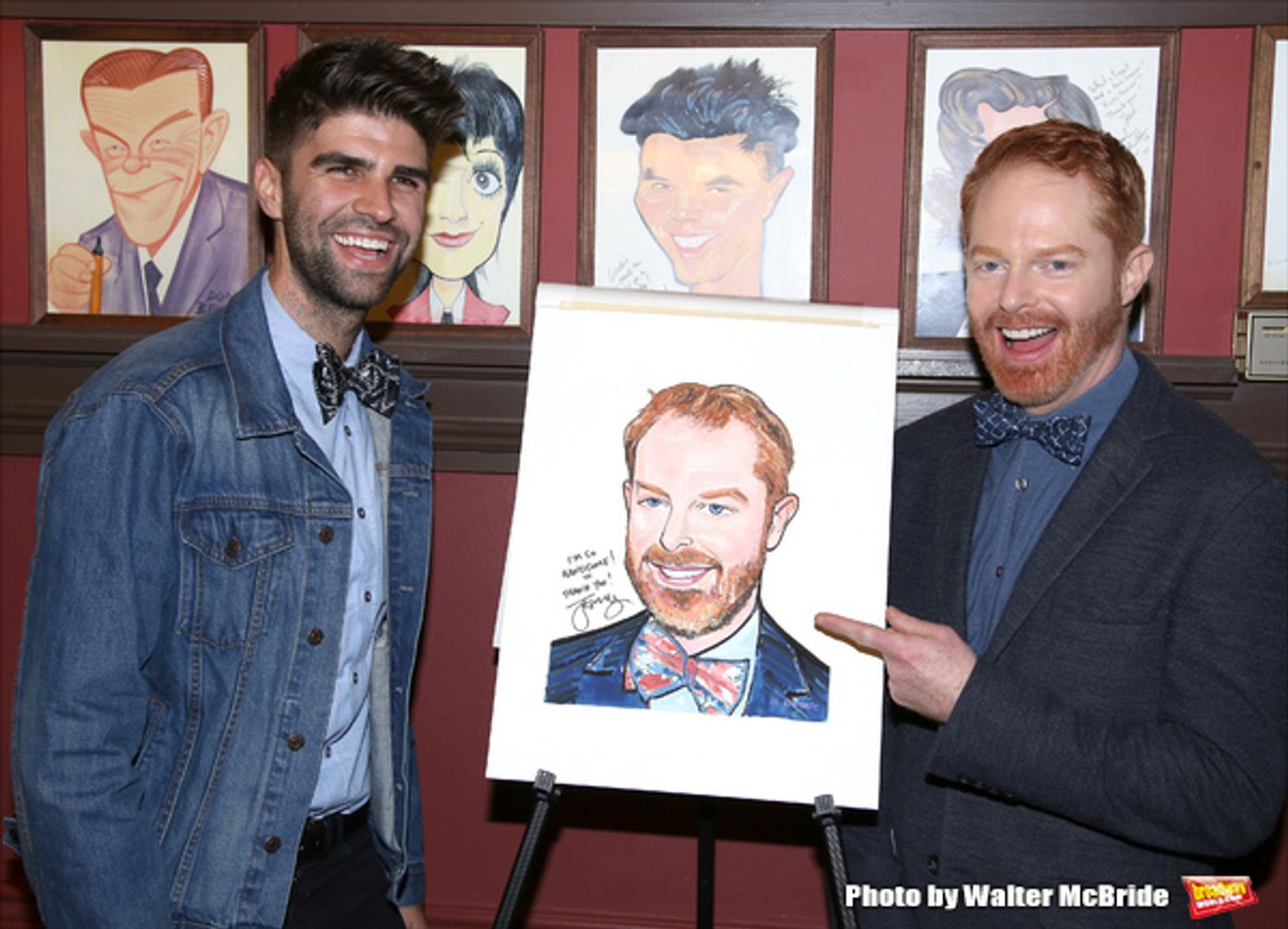 Photo Coverage: FULLY COMMITTED's Jesse Tyler Ferguson Gets Honored with a Sardi's Portrait!  Image
