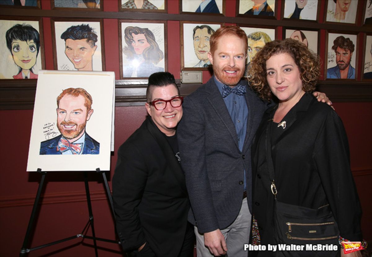 Lea Delaria, Jesse Tyler Ferguson and Mary Testa  at 
