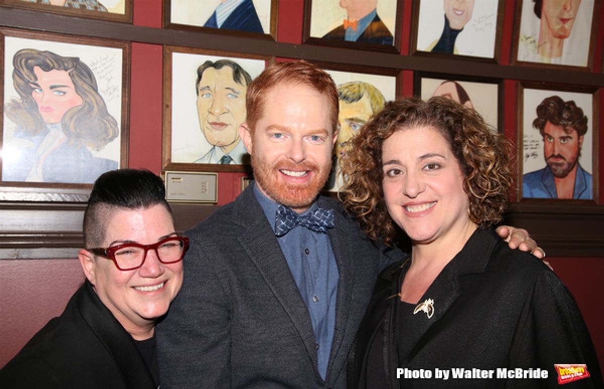 Lea Delaria, Jesse Tyler Ferguson and Mary Testa  at 