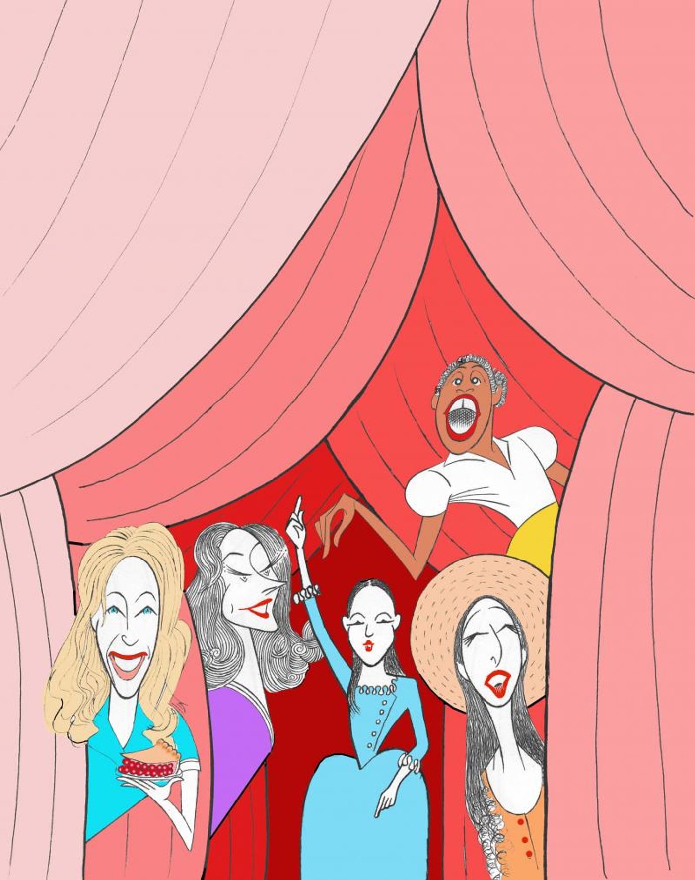 BWW Exclusive: Ken Fallin Draws the Stage - The Best Leading Actress in a Musical Tony Nominees!  Image