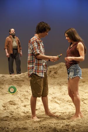 Jonathan Hadary, Owen Campbell & Elise Kibler Photo