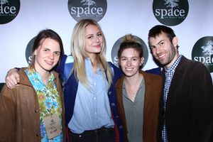 Relentless Award winner Sarah DeLappe, Justine Lupe, Briana Pozner, and Brett Aresco  Photo