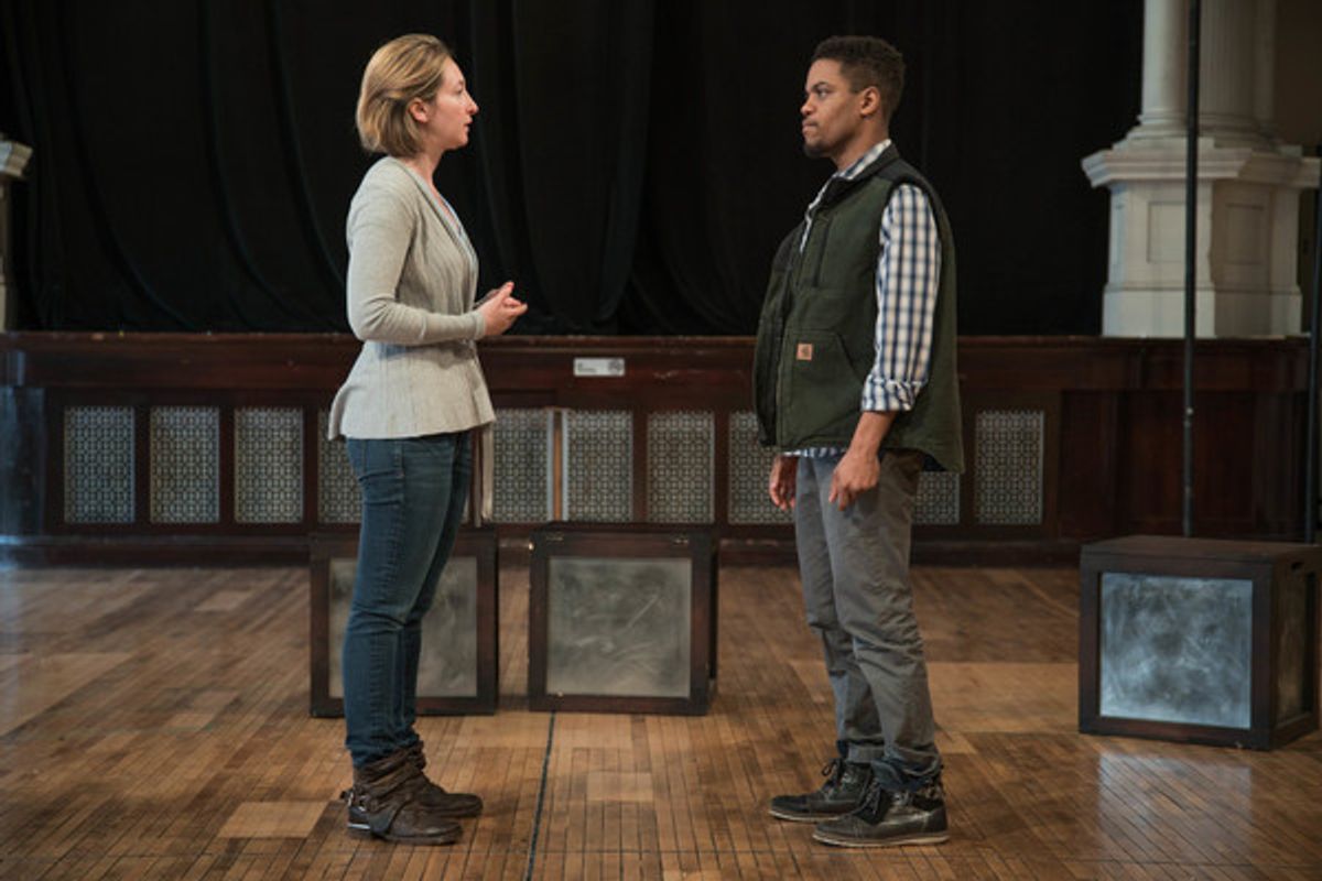 Jessie Fisher as Marianne and Jon Michael Hill as Roland at 