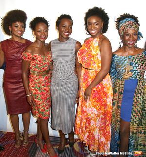 Lupita Nyong'o with the cast of 'Eclipsed' @ BroadwayWorld Lupita Nyong'o with the cast of 'Eclipsed' Photo