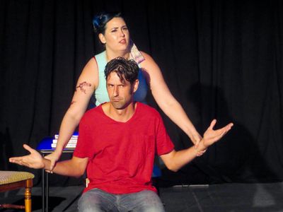 Lauren Ashleigh Morrison as Nessa Reilly and Daniel Drnach as Douglas Townshend in 'T Photo