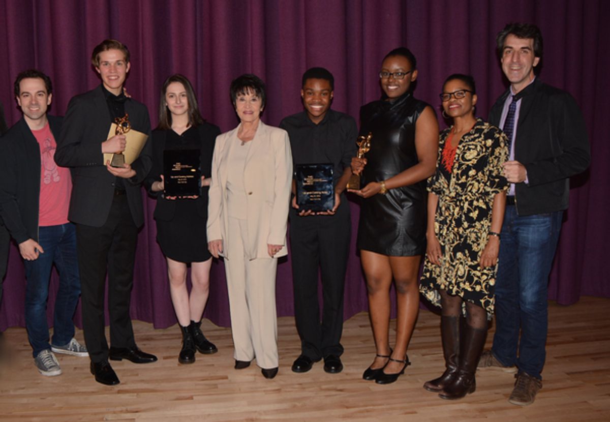 Rob McClure, Alexander Pacella, Sophia Condon, Chita Rivera, Justin Sturgis, Sarafina Morency, Ruthlyn Salomons and Jason Robert Brown at 