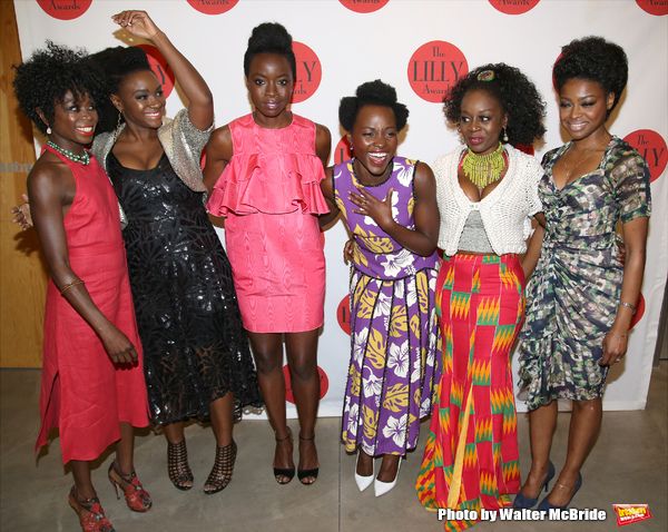 Zainab Jah, Saycon Sengbloh, Danai Gurira, Lupita Nyong'o, Akosua Busia and Pascale A Photo