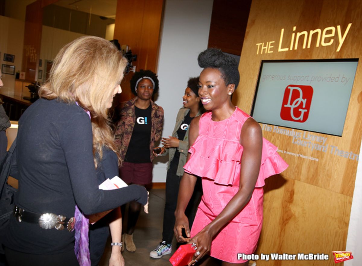Gloria Steinem and Danai Gurira at 