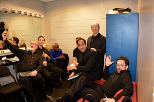 Ames Adamson, Marc Levasseur, Aaron Lee Battle, Brian Cade, James Rana, Everett Quinton and Daniel Schwait @ BroadwayWorld Ames Adamson, Marc Levasseur, Aaron Lee Battle, Brian Cade, James Rana, Everett Quint Photo