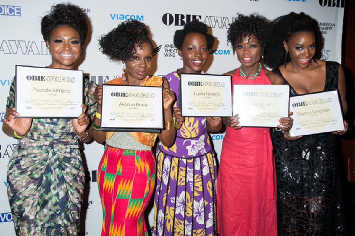 Pascale Armand, Akosua Busia, Lupita Nyong'o, Zainab Jah, Saycon Sengbloh at 