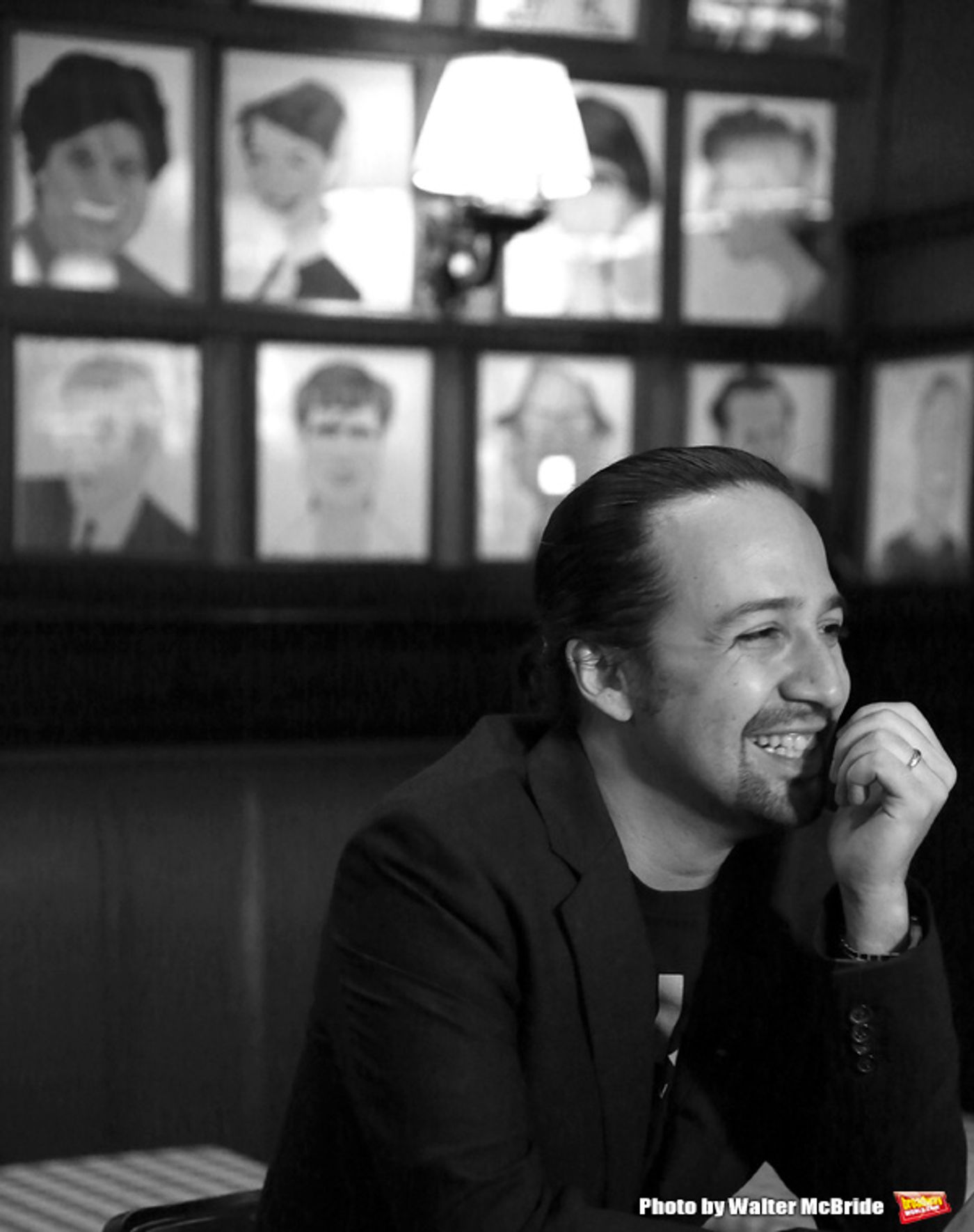 Photo Coverage: Look Around, Look Around! HAMILTON's Lin-Manuel Miranda Is Getting His Sardi's Portrait  Image