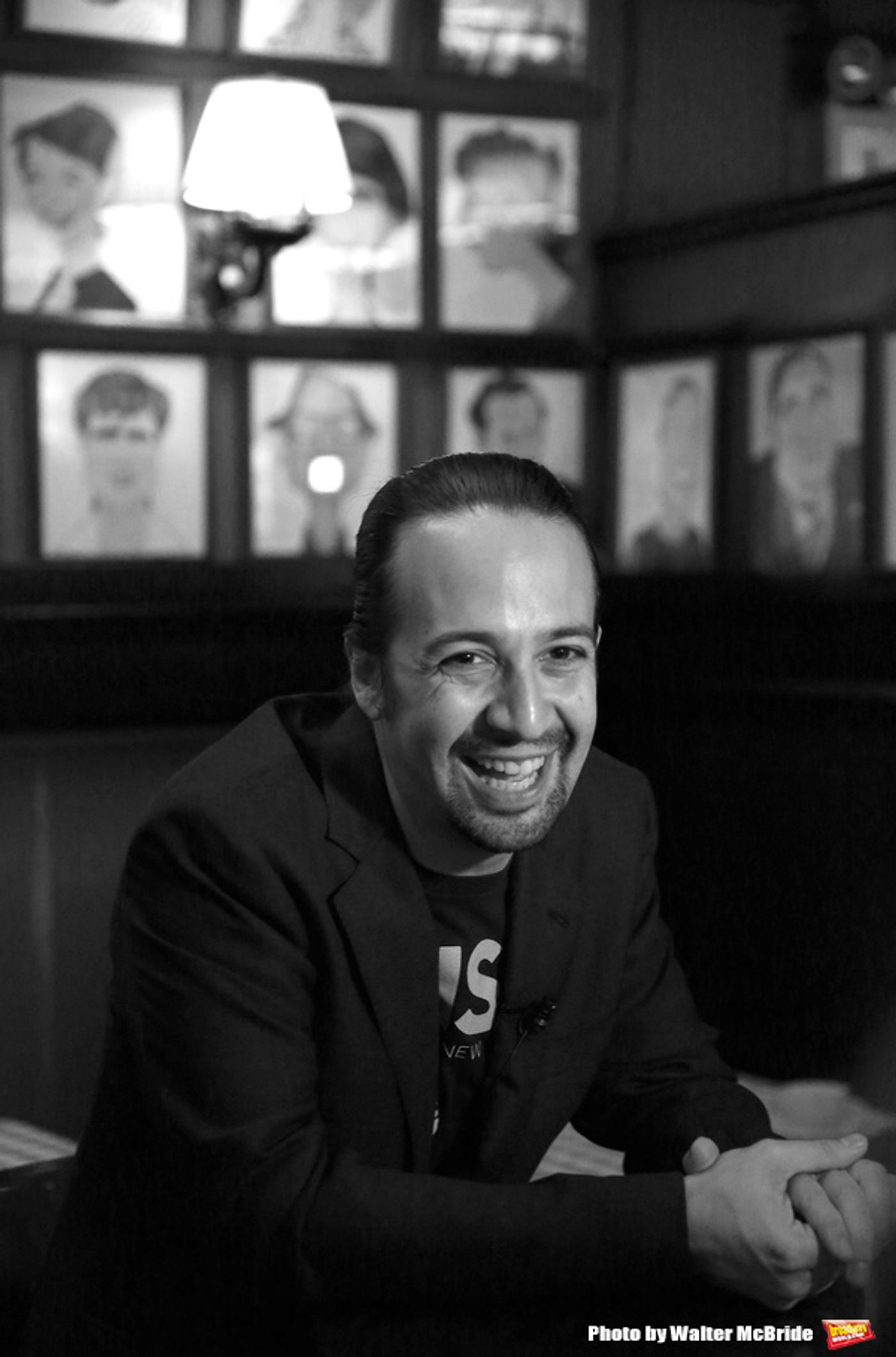 Photo Coverage: Look Around, Look Around! HAMILTON's Lin-Manuel Miranda Is Getting His Sardi's Portrait  Image