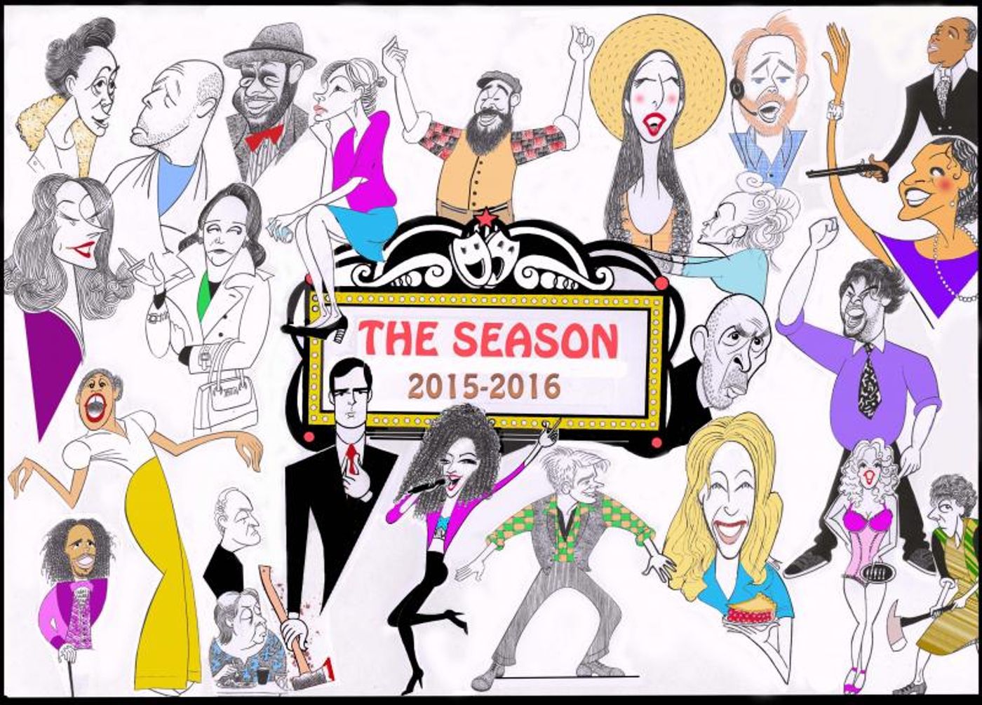 BWW Exclusive: Ken Fallin Draws the Stage - Name the Stars of the 2015-16 Broadway Season!  Image