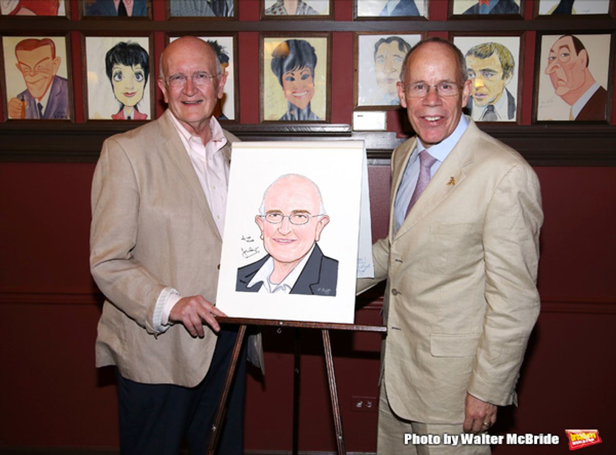 John Doyle and husband Robert Wilson  at 