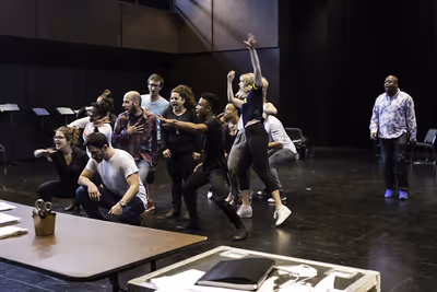 Marissa Jaret Winokur, Steve Kazee, Tituss Burgess & Company Photo