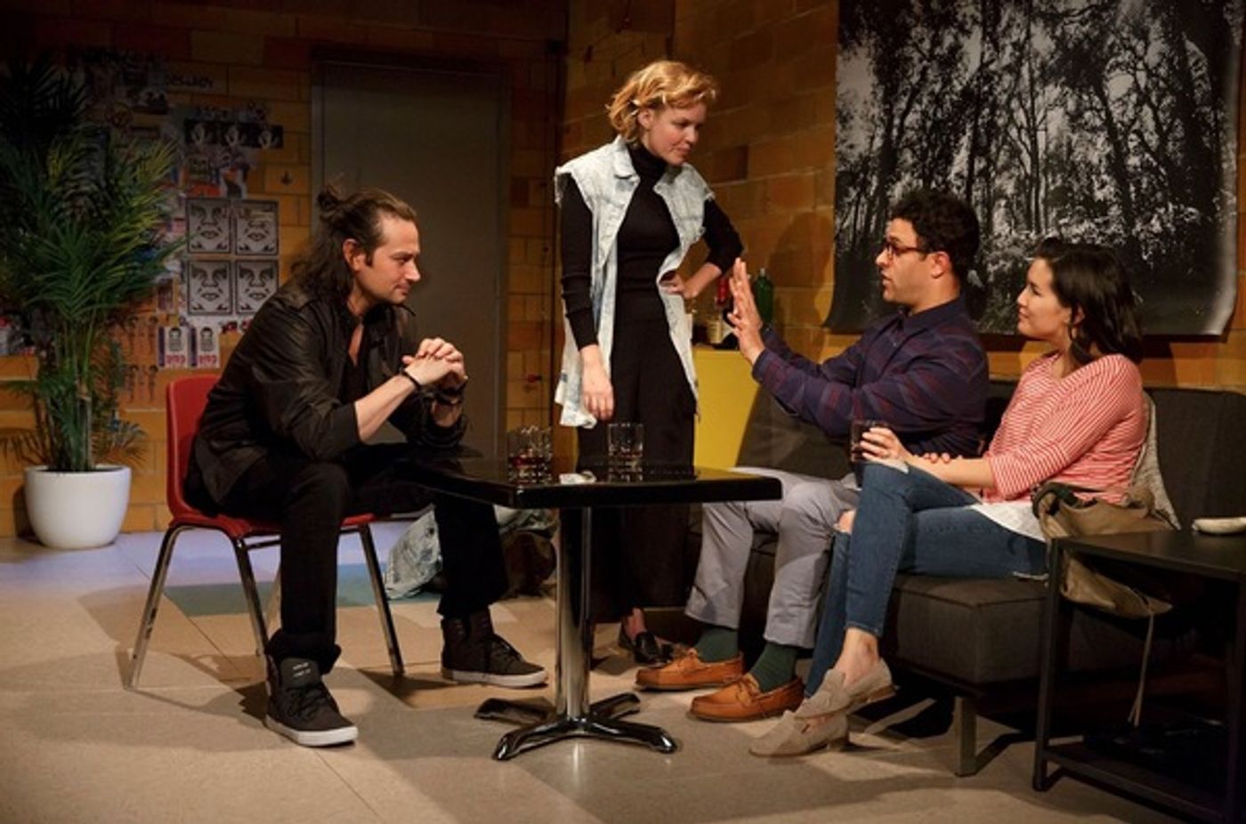 Photo Flash: First Look at Constantine Maroulis & More in Second Stage's FRIEND ART  Image