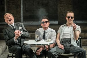 Derek Jacobi, Richard Madden and Jack Colgrave Hirst Photo