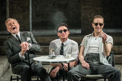 Derek Jacobi, Richard Madden and Jack Colgrave Hirst Photo