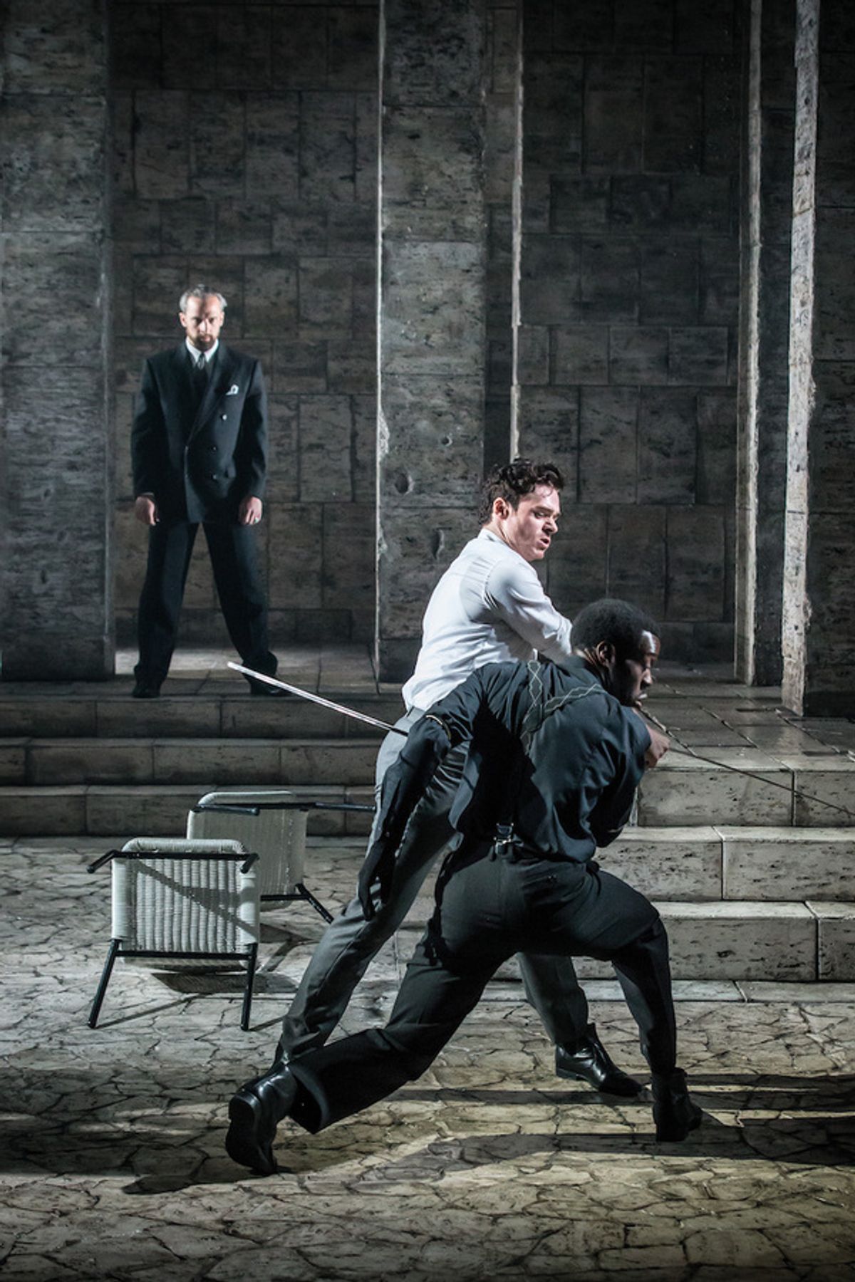 Michael Rouse, Richard Madden and Ansu Kabia at 