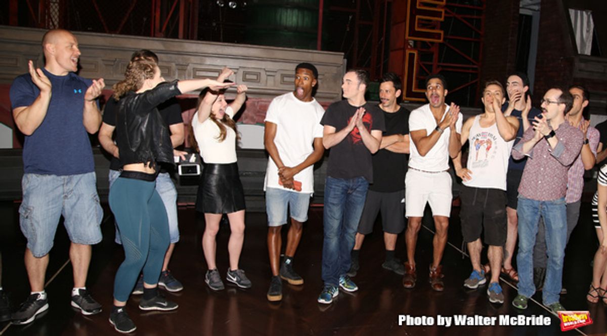 Justin Prescott and cast  at 