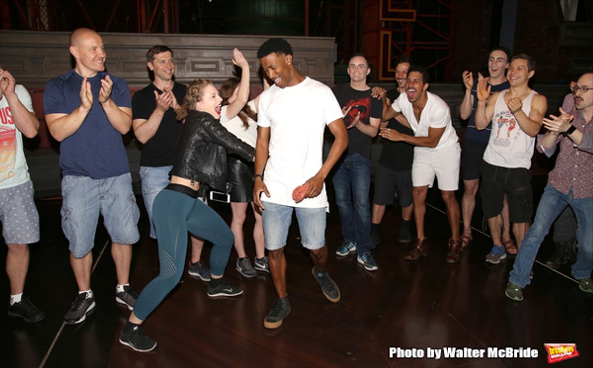 Justin Prescott and cast  at 