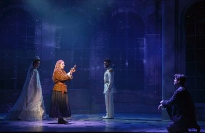 Lauren Blackman, Christy Altomare, Constantine Germanacos and Derek Klena Photo