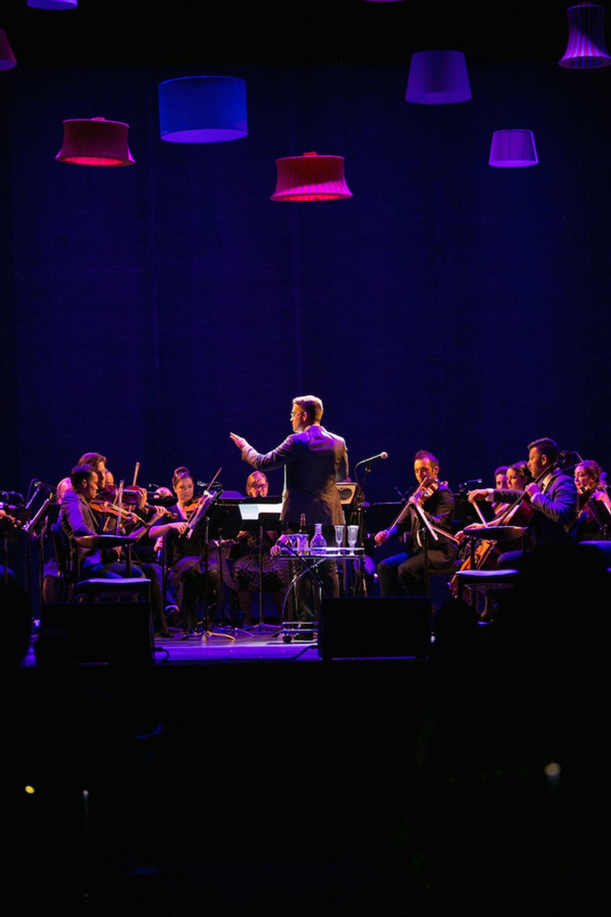 Luke Frazier conducting the American Pops Orchestra at 