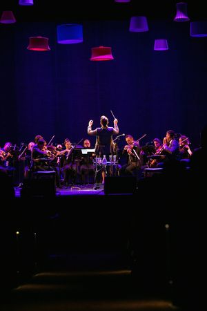 Luke Frazier conducting the American Pops Orchestra Photo