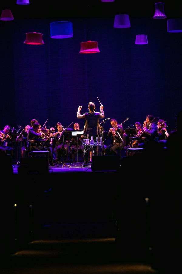 Luke Frazier conducting the American Pops Orchestra Photo