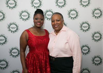 Nova Payton and Sirius XM Radioâ€s Maggie Linton Photo