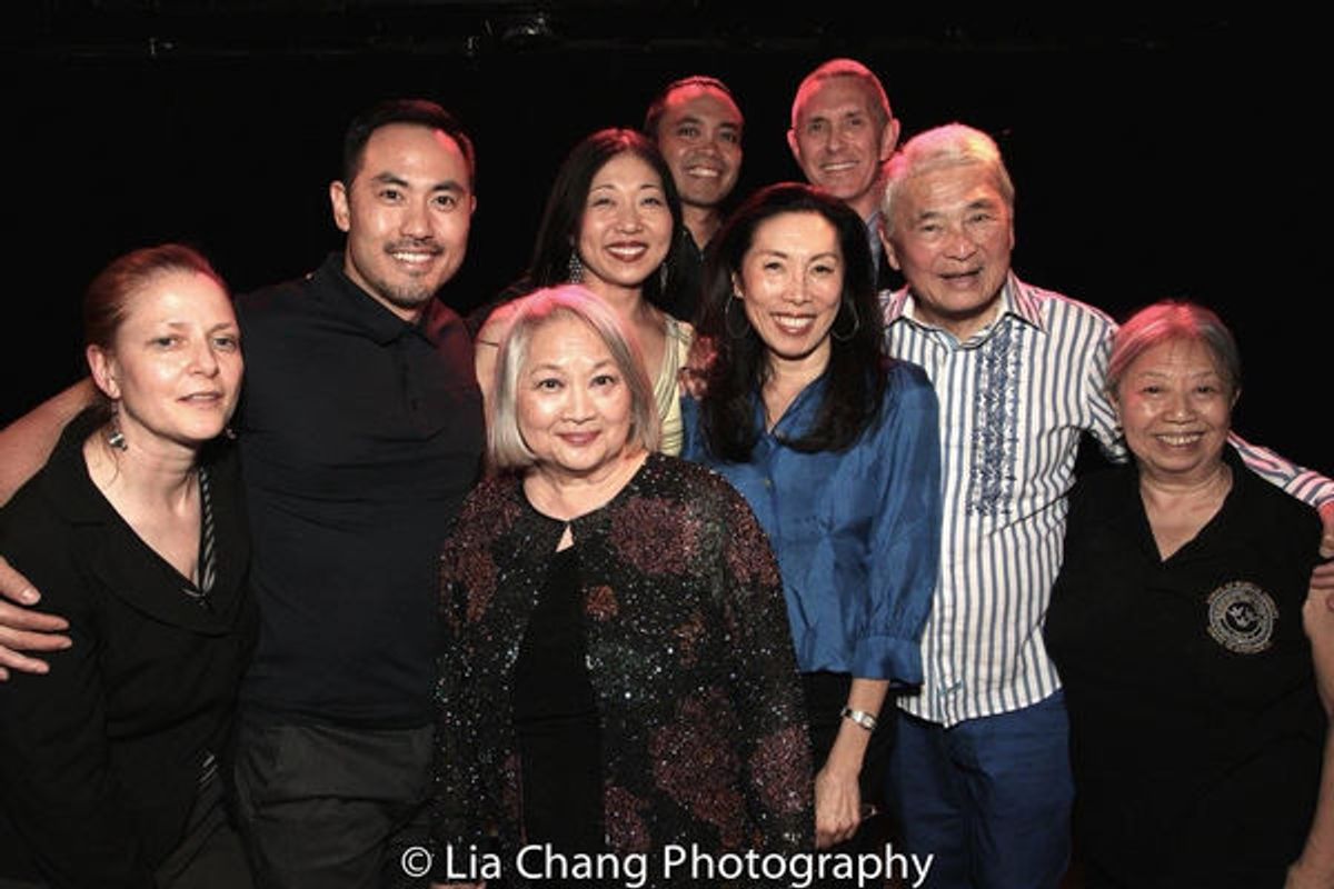 Robert Longbottom and the Flower Drum Song cast of various generations at 