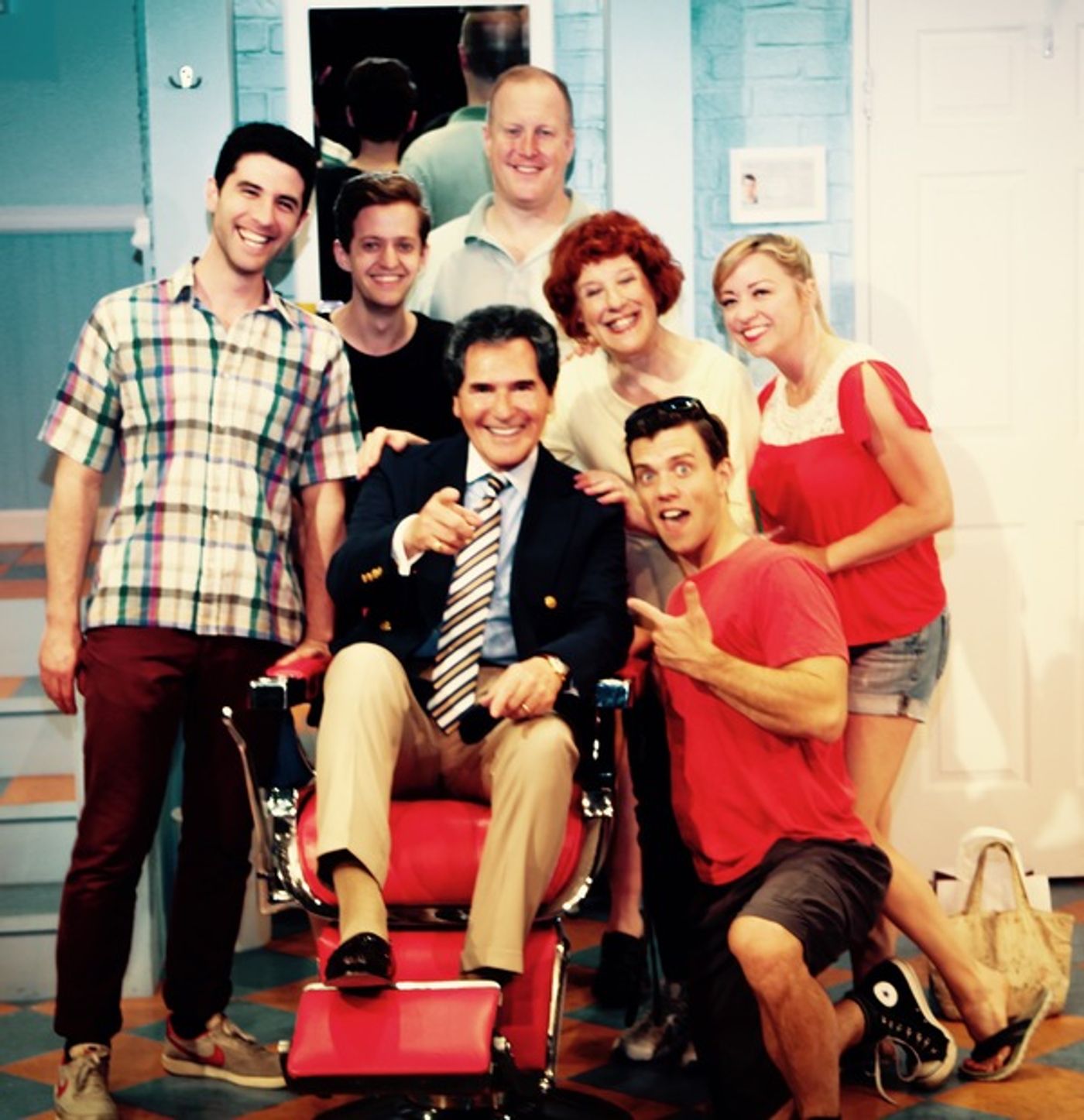 Photo Flash: SHEAR MADNESS Gets a Visit from Fox 5 News Anchor Ernie Anastos  Image