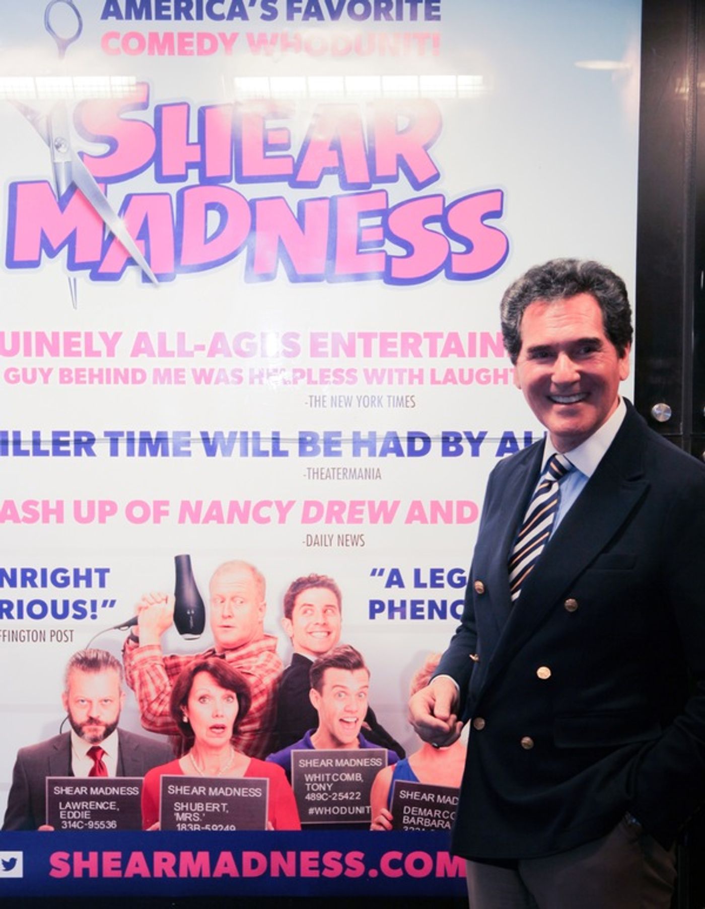 Photo Flash: SHEAR MADNESS Gets a Visit from Fox 5 News Anchor Ernie Anastos  Image