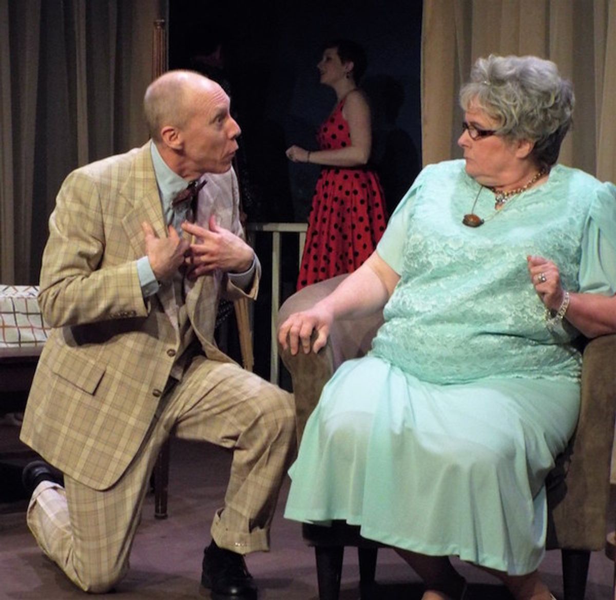 Ken Ammerman as Gooper and Cheryl Doyle as Big Mama at 