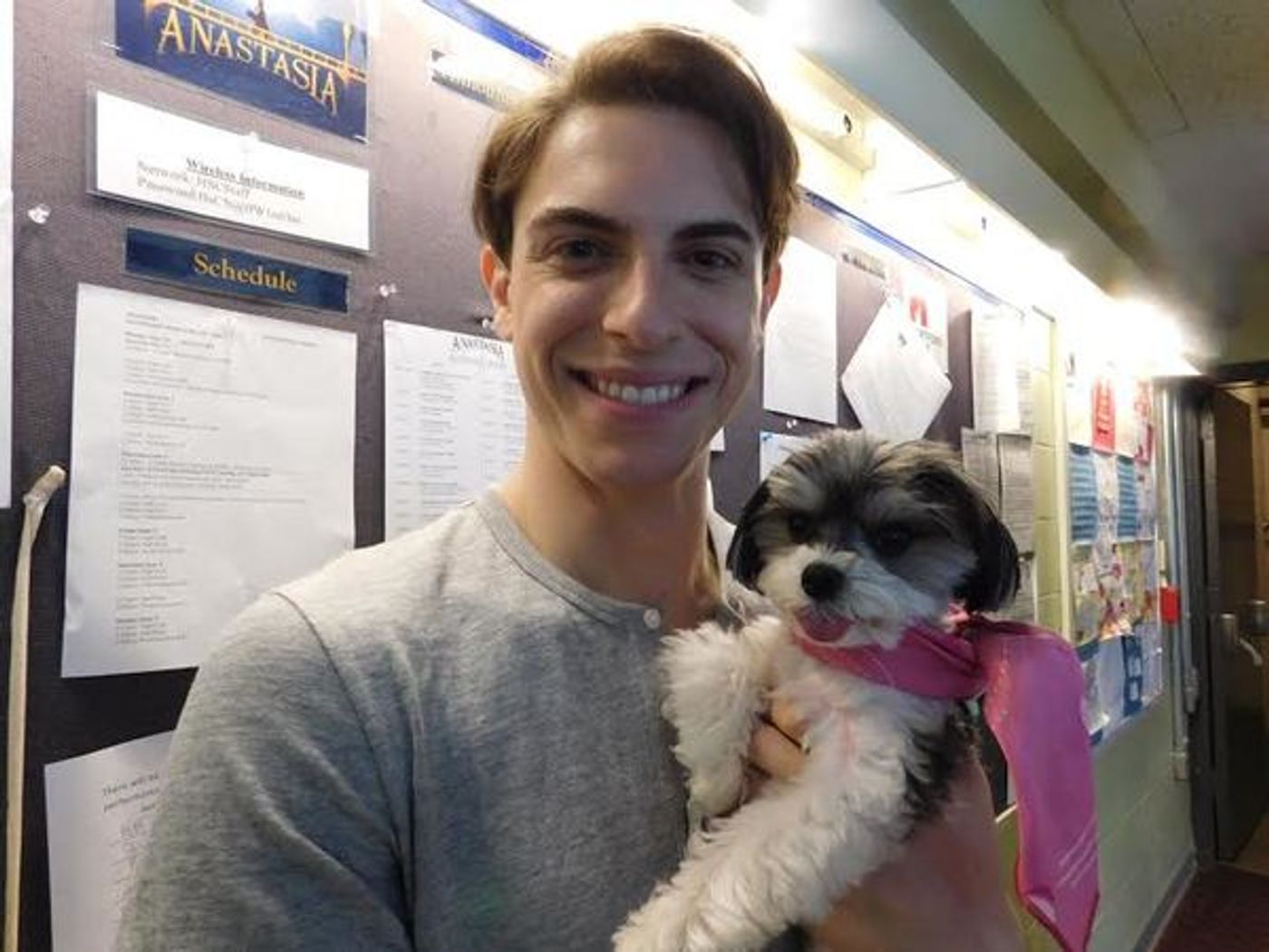 Photo Flash: Tinkerbelle the Dog Visits Cast of ANASTASIA at Hartford Stage Photo Flash: Tinkerbelle the Dog Visits Cast of ANASTASIA at Hartford Stage Image