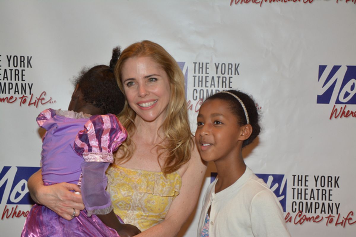 Kerry Butler and daughters at 