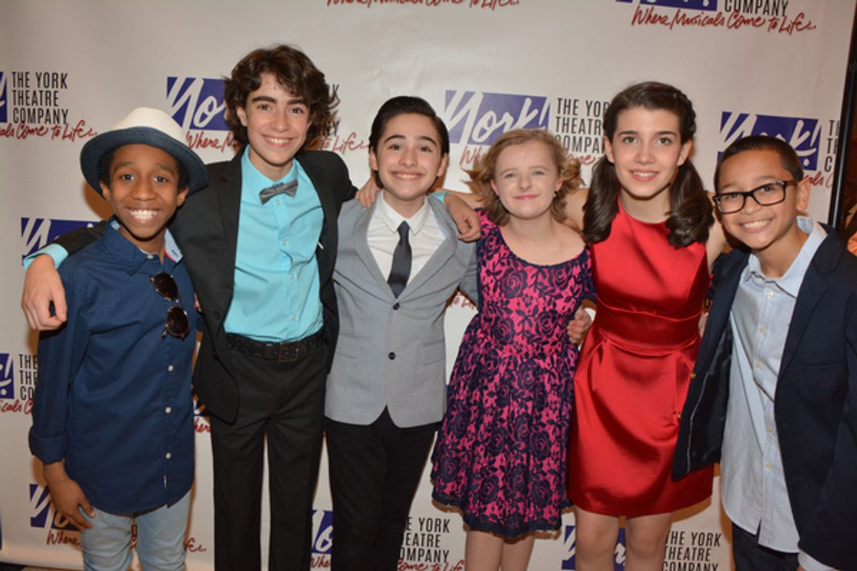 Jeremy T. VIllas, Aidan Gemme, Joshua Colley, Milly Shapiro, Mavis Simpson-Ernst and Gregory Diaz at 