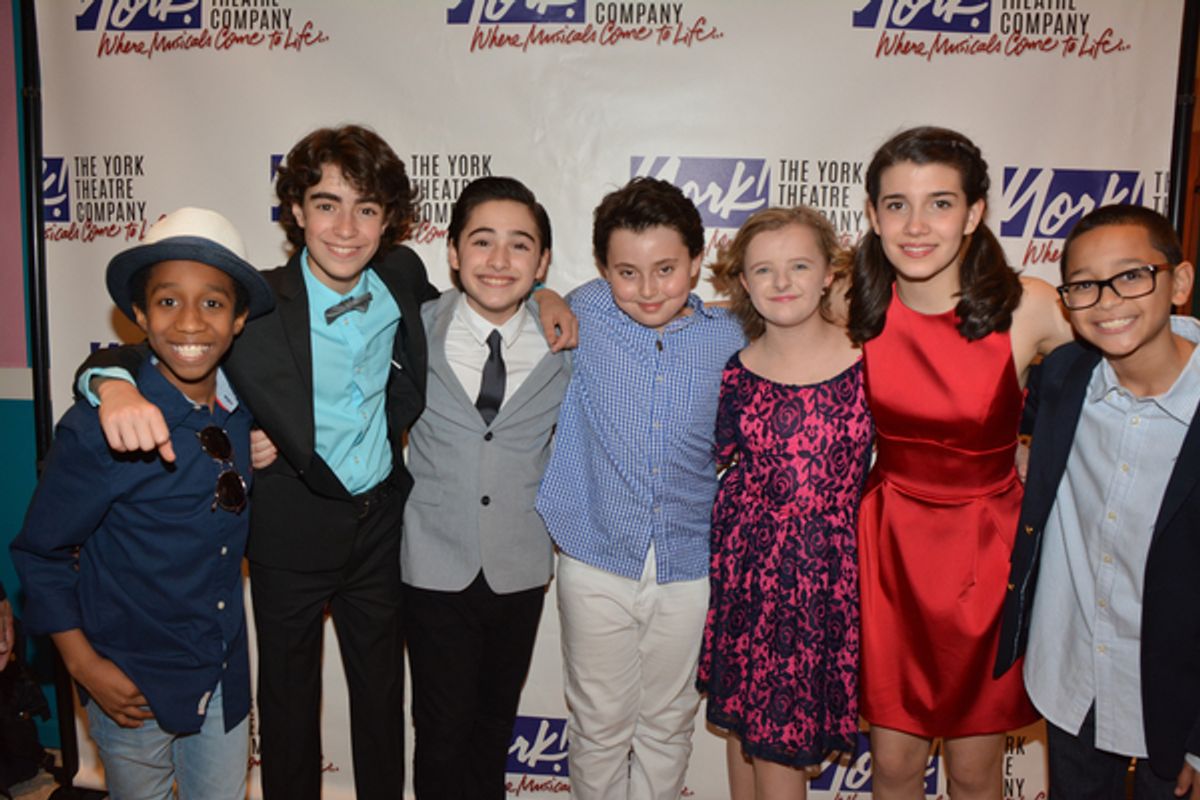 Jeremy T. VIllas, Aidan Gemme, Joshua Colley, Graydon Oeter Yosowitz, Milly Shapiro, Mavis Simpson-Ernst and Gregory Diaz at 